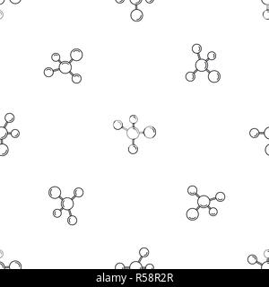 Molécule chimie vectoriel continu motif géométrique répéter pour toute conception web Illustration de Vecteur