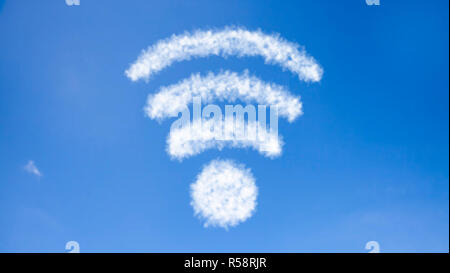 Le rendu 3D de 5G La communication avec l'arrière-plan de nice Banque D'Images