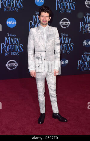 Los Angeles, USA. 29 Nov, 2018. Ben Whishaw assistant à la première de "Mary Poppins Disney' au El Capitan Theatre le 29 novembre 2018 à Los Angeles, Californie. Credit : Geisler-Fotopress GmbH/Alamy Live News Banque D'Images