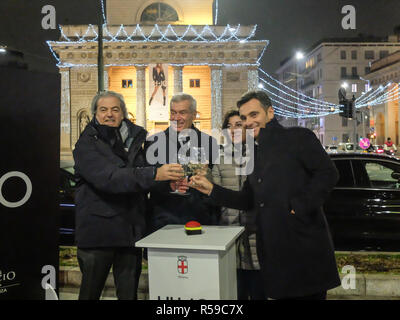 Foto LaPresse - Matteo Corner 30/11/2018 Milano, ITALIA Cronaca Accensione di Natale luminaire à Porta Venezia Banque D'Images
