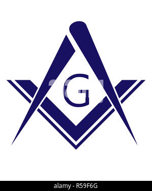 Symbole franc-maçon Banque D'Images