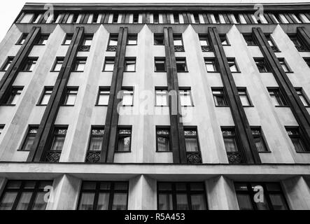 Kalku Iela bâtiment urbain street à Riga Banque D'Images