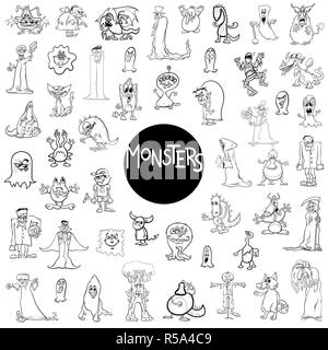 Jeu de caractères big monster Banque D'Images