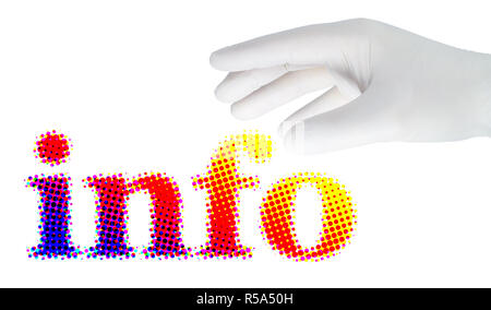 main blanche Banque D'Images