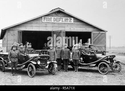 Service d'incendie, de l'Ohio Camp Sherman, ca. 1918 Banque D'Images
