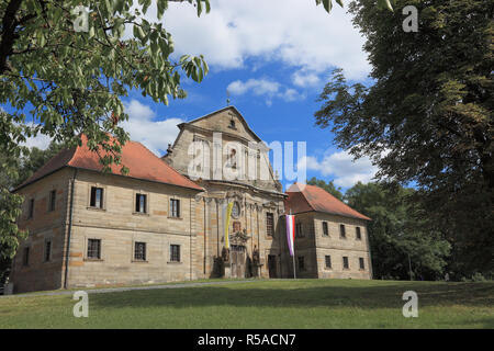 Barbaraberg, vestiges de l'ancienne église de pèlerinage de Saint Barbara, Neustadt an der Waldnaab, Haut-Palatinat, en Bavière Banque D'Images