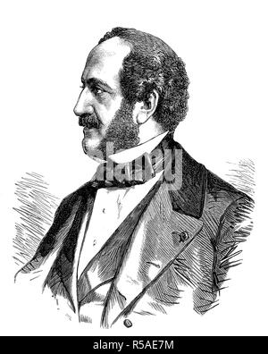 Antoine Alfred Agénor, 10e duc de Gramont, Prince de Bidache, 14 août 1819, 17 janvier 1880, diplomate et homme d'État français Banque D'Images