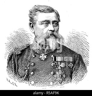 Samson Arthur Heinrich Ludwig Freiherr von und zu der Tann-Rathsamhausen, 18 juin 1815, 26 avril 1881, woodcut, Allemagne Banque D'Images