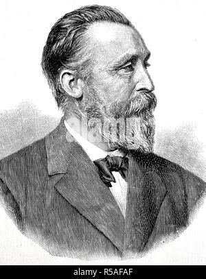 Ernst Heinrich Wilhelm Stephan, à partir de 1885 par Stephan, 7 janvier 1831, le 8 avril 1897, le général allemand Directeur de la Postal Banque D'Images