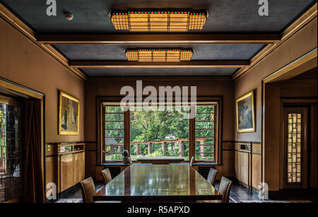 Design intérieur luxueux du musée Van Buuren à Uccle, Bruxelles, Belgique Banque D'Images