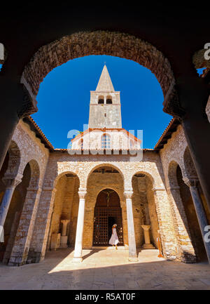 La Croatie, Istrie, Porec, basilique Euphrasienne (Eufrazijeva bazilika) Banque D'Images