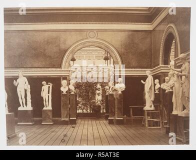 Intérieur de la Cour romaine. Vues photographiques de l'avancement de la Sydenham, Crystal Palace. Prises au cours de l'avancement des travaux, par le désir de l'administration, par Philip H. Delamotte. De même que la liste des administrateurs et dirigeants de l'entreprise, etc. Londres, 1855. Source : Tab.442.a.5, la plaque 91. Auteur : DELAMOTTE, Philip Henry. Banque D'Images