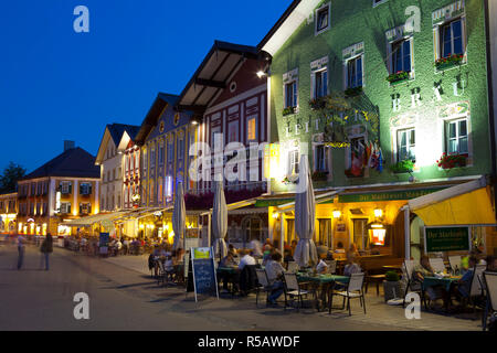 Place du marché, le lac de Mondsee, Mondsee, Oberosterreich, Haute Autriche, Autriche Banque D'Images