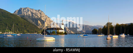 Schloss Ort sur le lac Traunsee, Gmunden, Salzkammergut, Haute Autriche, Autriche Banque D'Images