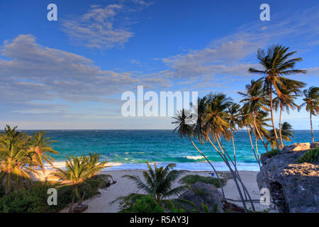 Caraïbes, Barbade, Bas Bay Beach Banque D'Images