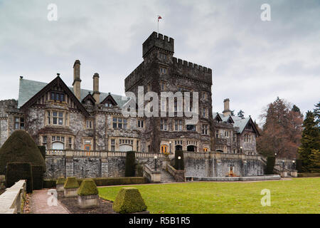 Canada, Colombie-Britannique, Vancouver Island, Victoria, l'Université Royal Roads, château Hatley Park Banque D'Images