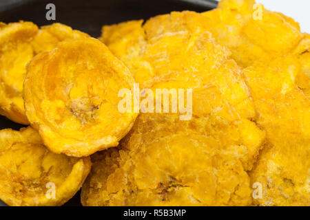 Tasses et patacones plantain Banque D'Images