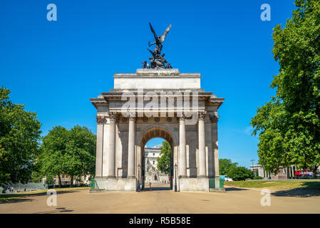 Wellington Arch, (Constitution Arch) dans Green Park Banque D'Images