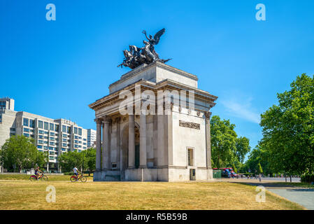 Wellington Arch, (Constitution Arch) dans Green Park Banque D'Images