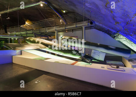 France, Nord-Pas de Calais, Wizernes-Helfaut, La Coupole, la seconde guerre mondiale bunker allemand V2 rocket, bombe volante V1 allemand Banque D'Images