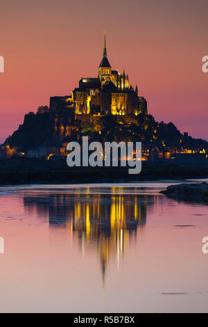 France, Normandie, Manche, Mont St-Michel Banque D'Images