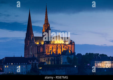 France, région Centre, Eure et Loir, Chartres, La Cathédrale de Chartres Banque D'Images