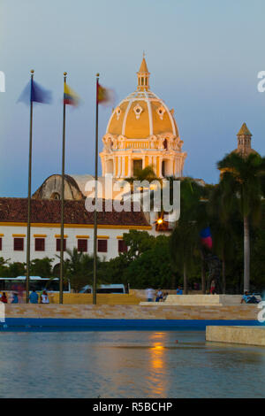 La Colombie, Bolivar, Cartagena de Indias, coupole de l'église de San Pedro Claver Banque D'Images