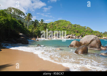 La Colombie, Magdalena, le Parc National Naturel Tayrona, La Piscina Banque D'Images