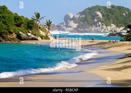 La Colombie, Magdalena, le Parc National Naturel Tayrona, El Cabo Banque D'Images