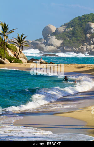 La Colombie, Magdalena, le Parc National Naturel Tayrona, El Cabo Banque D'Images