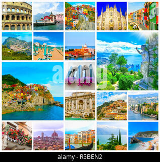 Collage à partir de photos d'Italie Banque D'Images