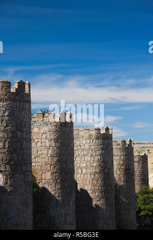 L'Espagne, Castilla y Leon Région, province d'Avila, Avila, Las Murallas, murs de ville Banque D'Images