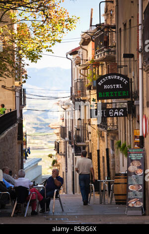 L'Espagne, La Rioja, Région Province Alava, Laguardia, vieille ville détail Banque D'Images