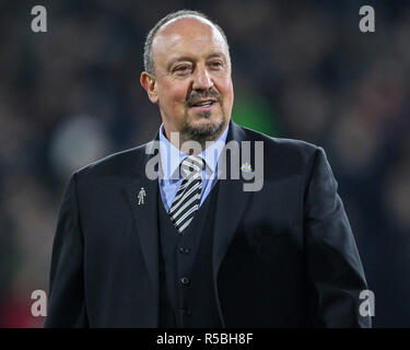 Newcastle United manager Rafa Benitez au cours de la Premier League match entre Newcastle United et Burnley à Turf Moor, Burnley le lundi 26 novembre 2018. (Crédit : MI News & Sport Ltd | News Alamy) ©MI News & Sport | Alamy Banque D'Images