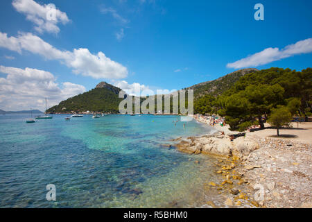 Cala Pi de la posada, Cap de Formentor, Majorque, Îles Baléares, Espagne Banque D'Images