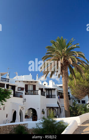 L'Espagne, Îles Baléares, Minorque, village de pêcheurs de Binibequer Vell Banque D'Images