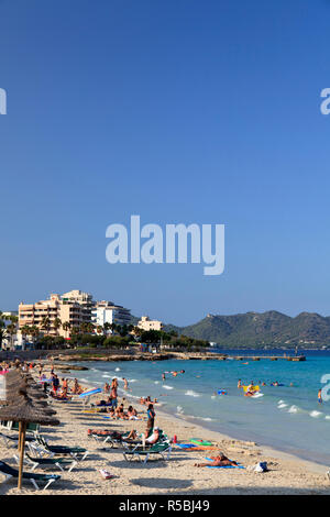 L'Espagne, Îles Baléares, Mallorca, Cala Millor Banque D'Images