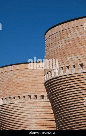 Israël, Tel Aviv, Tel Aviv University, Cymbalista Synagogue, architecte, Mario Botta Banque D'Images