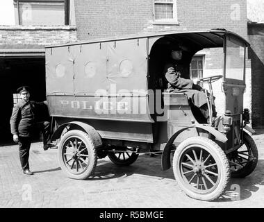 Franklin Motor Car Company, voiture de police ca. 1910-1920 Banque D'Images