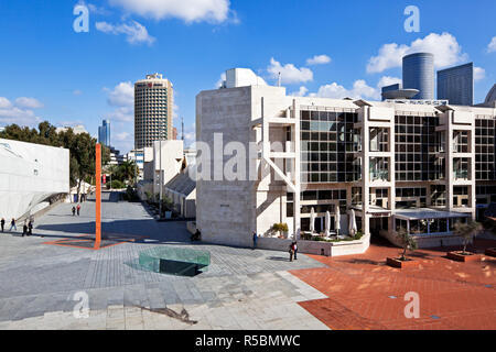 Israël, Tel Aviv, extérieur de la nouvelle Herta et Paul Amir construction du Tel Aviv Museum of Art Banque D'Images