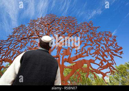 Israël, Jérusalem, Mt. Herzl, de l'Holocauste Yad Vashem, partisans de l'arbre commémoratif Panorama Banque D'Images