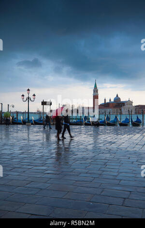 Piazza San Marco à l'ensemble de San Giorgio Maggiore, à Venise, Italie Banque D'Images