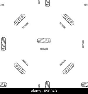 Pâtes Tortiglioni vectoriel continu motif géométrique répéter pour toute conception web Illustration de Vecteur