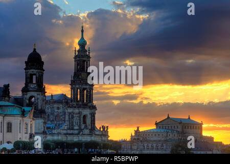 Allemagne, Saxe, Dresde, vieille ville Banque D'Images