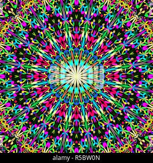 Colorful abstract background mandala jardin pétale - vector illustration Illustration de Vecteur