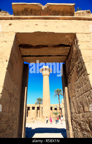 Temple d'Amon-Rê, Karnak, Egypte Banque D'Images