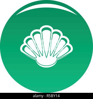 Belle icône shell. Simple illustration de belle icône vecteur shell pour tout modèle green Illustration de Vecteur