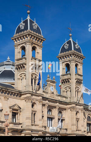 Espagne, Pays basque Région, province de Guipuzcoa, San Sebastian, hôtel de ville Banque D'Images