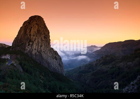 Canaries, La Gomera, Parc National de Garajonay (UNESCO Site), Los Roques Banque D'Images