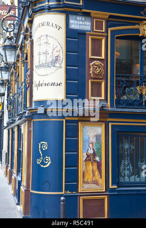 Restaurant Laperouse, Quai des Grands Augustin, Rive Gauche, Paris, France Banque D'Images